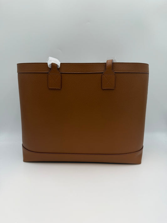 Burberry London Tan Leather Tote Bag - Tawny Brown