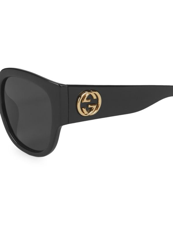 Gucci 55mm Black Sunglasses