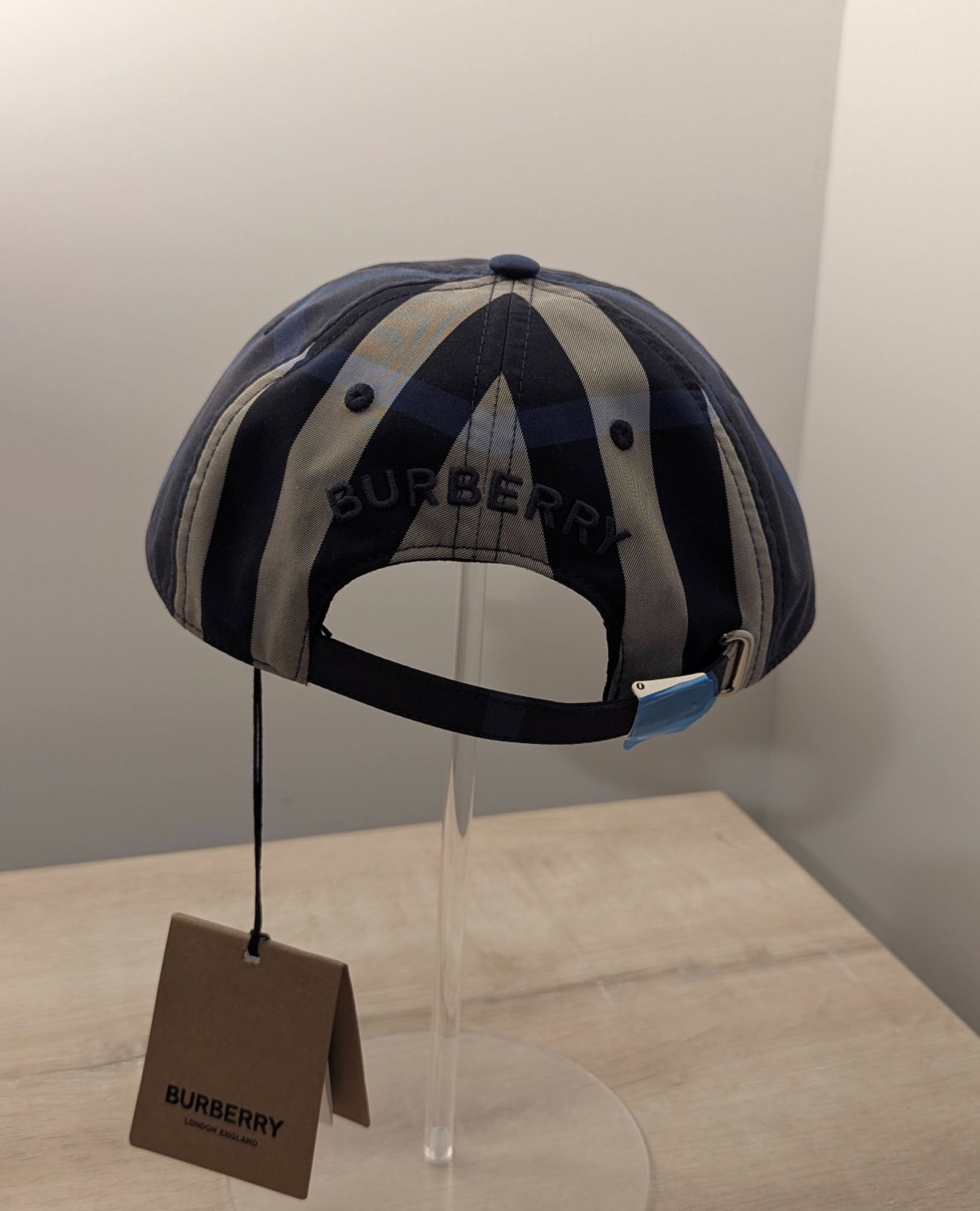 Burberry Blue Check Cap