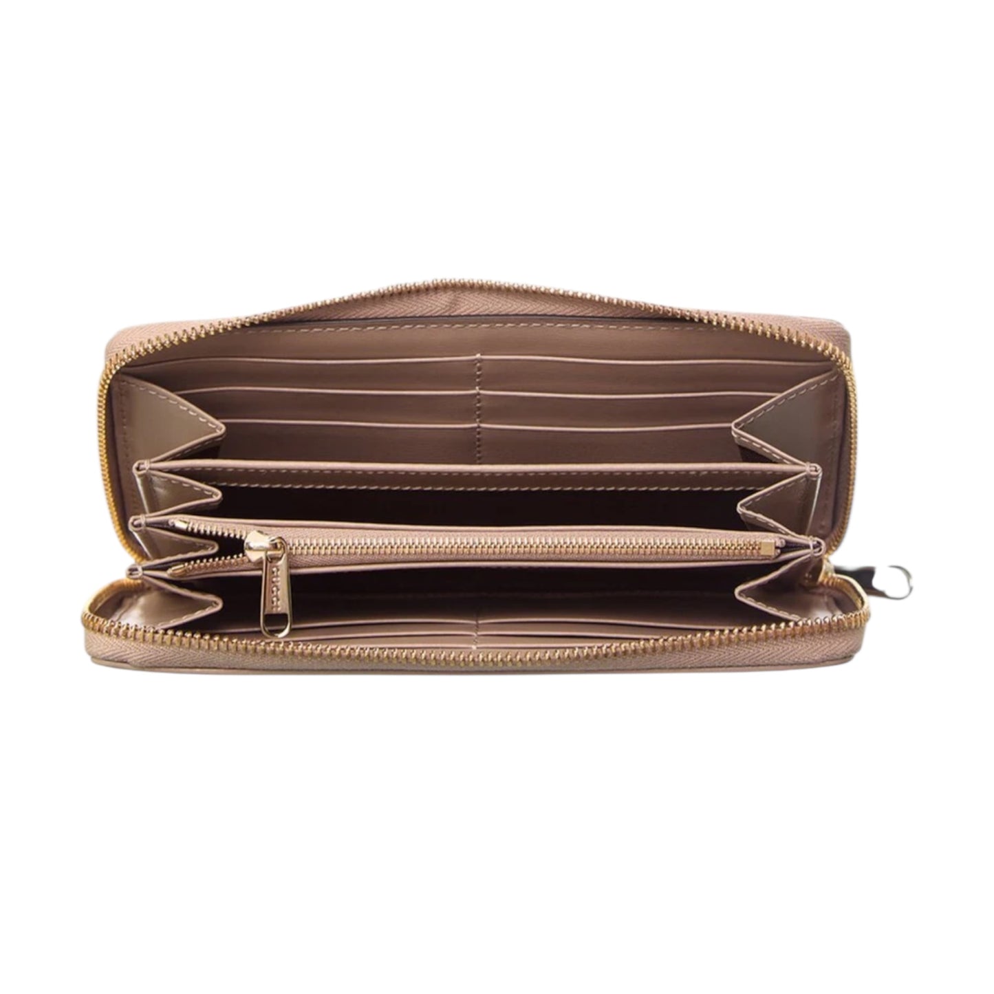 Gucci GG shadow canvas leather zip around wallet