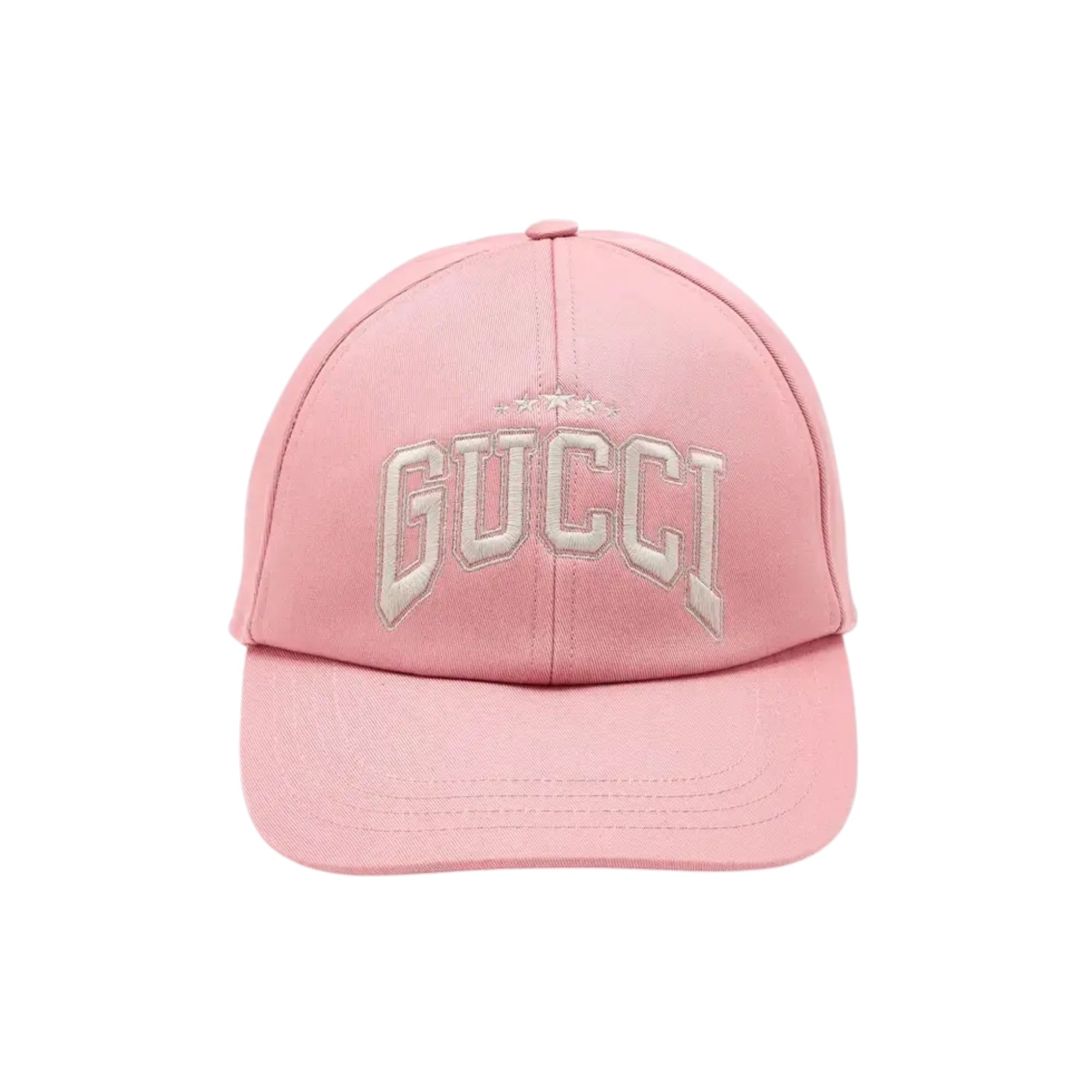 Gucci Pink Embroidered Logo Baseball Cap – Luxe Deals by Maria