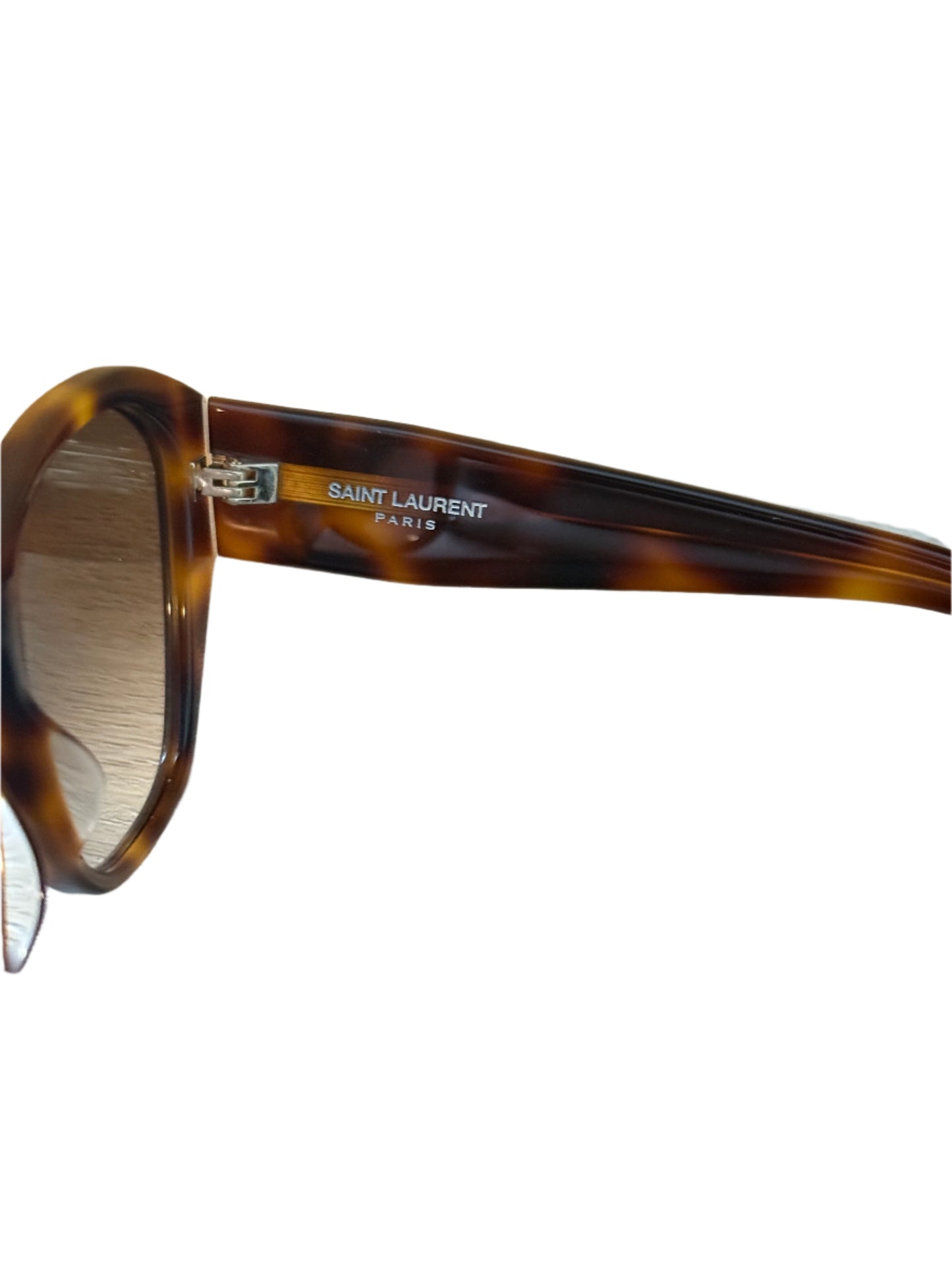 Saint Laurent Tortoise sunglasses with Gold YSL