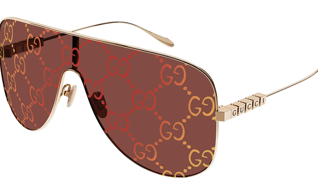 GUCCI Logo Lens Shield Sunglasses