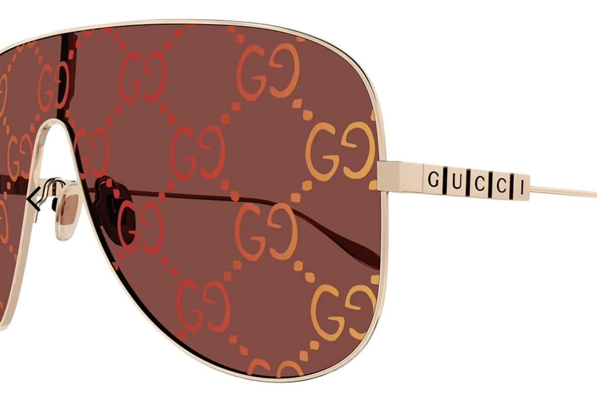 GUCCI Logo Lens Shield Sunglasses