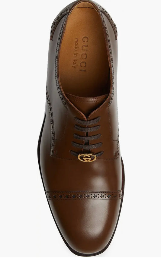 Gucci Brown Leather Oxford