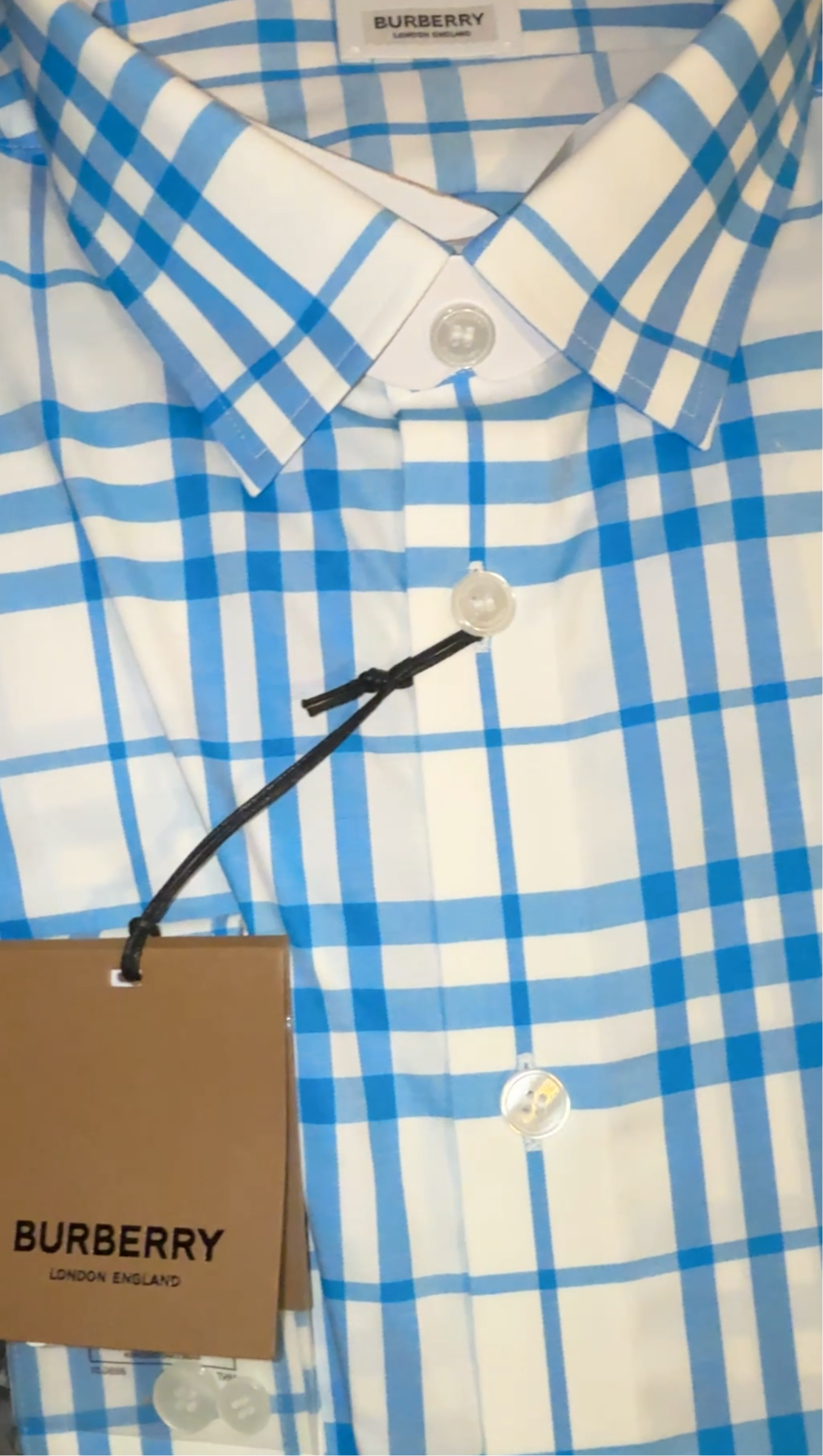 burberry button down dress shirt Multicolor Cotton Shirt, 6 Burberrys signature keeps it instantly recognisable BURBERRY - Button-Down Collar Patchwork