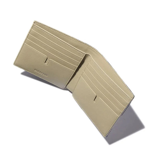 Burberry Check Bifold Wallet – Archive Beige & Blue
