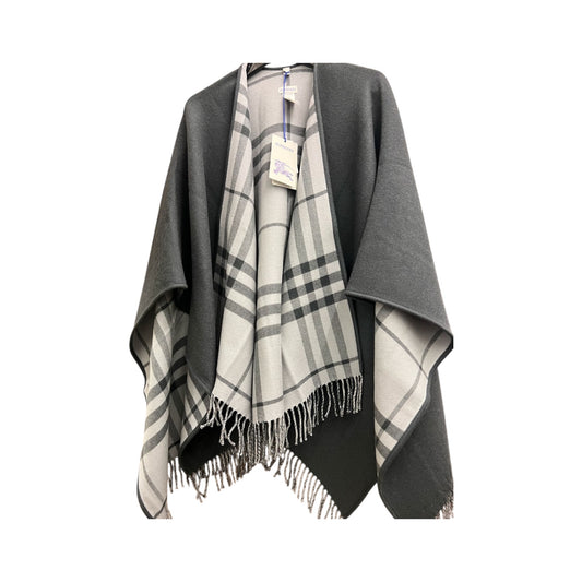 Burberry Check Cape in Grey or Beige