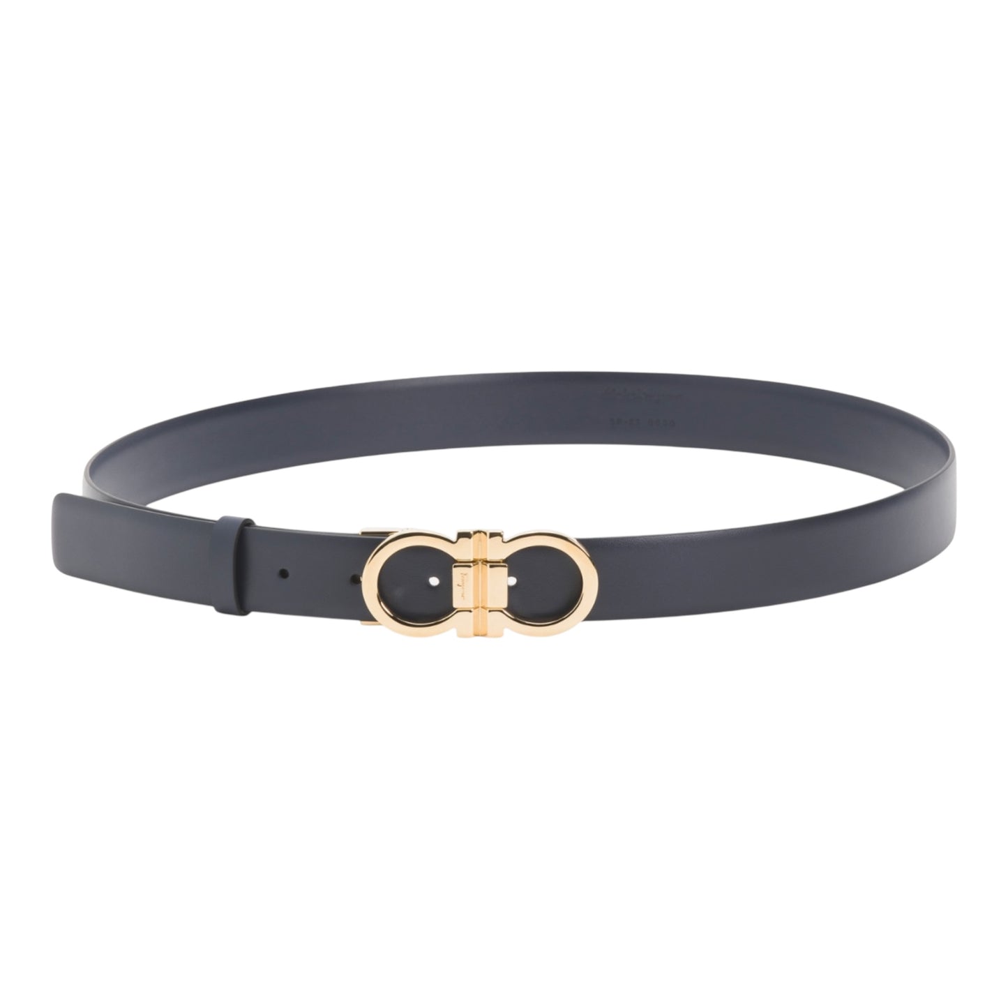 Ferragamo Navy Gancini Belt