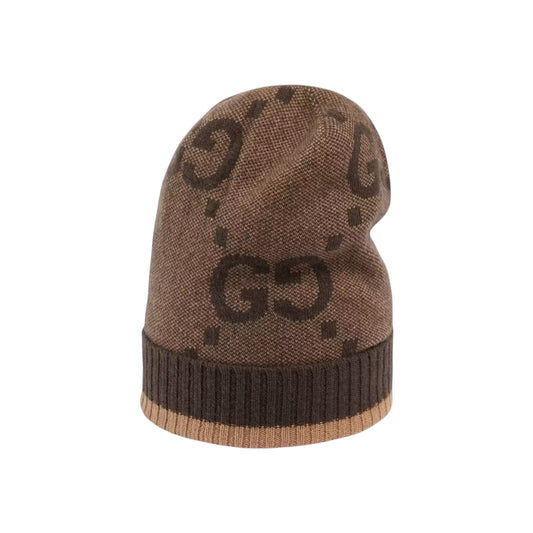 Gucci Cashmere Jacquard hat Blue or Brown