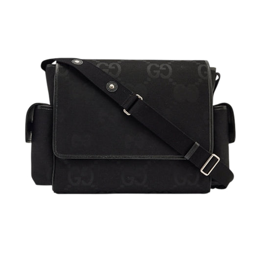 Gucci Jumbo GG Baby Changing Diaper Bag Black