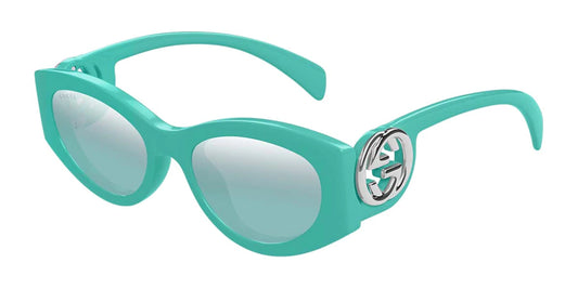 Gucci 54mm Cat Eye Sunglasses Turquoise Light Blue