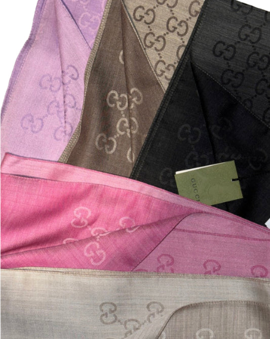 Gucci Silk/Wool Reversible Scarf Size 45x180