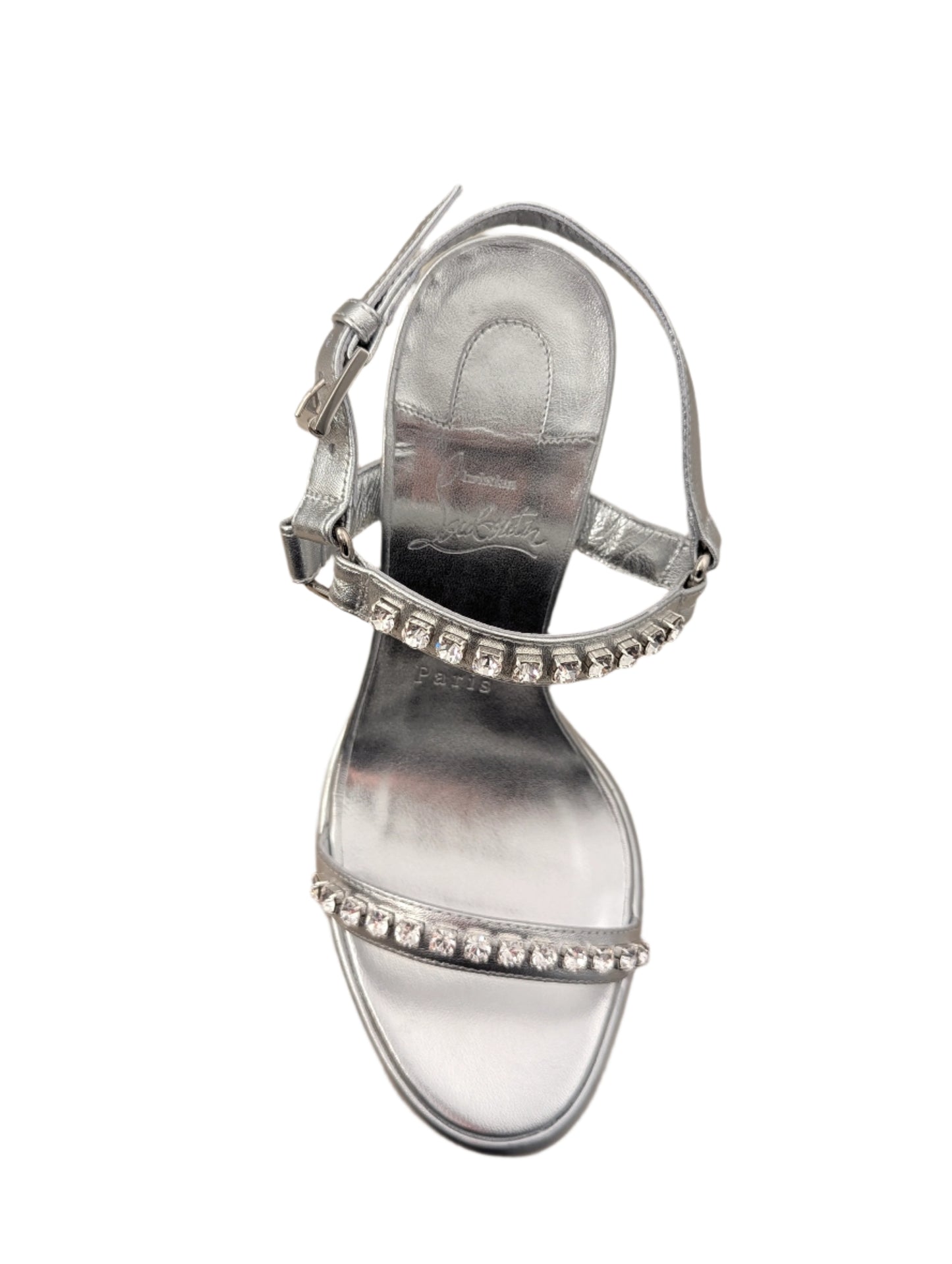 Christian Louboutin Silver Wedge