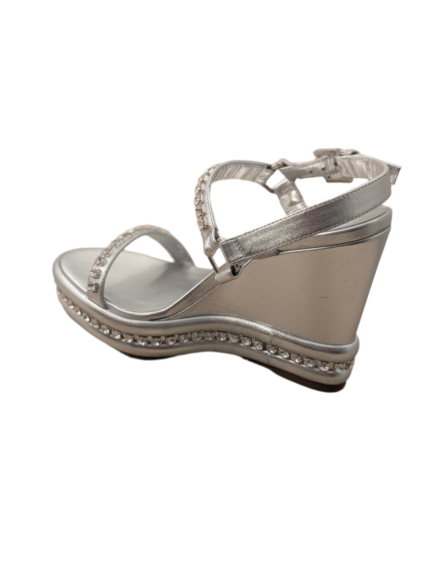 Christian Louboutin Silver Wedge