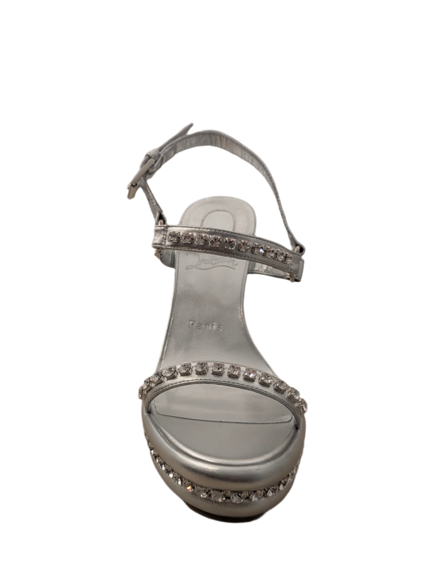 Christian Louboutin Silver Wedge