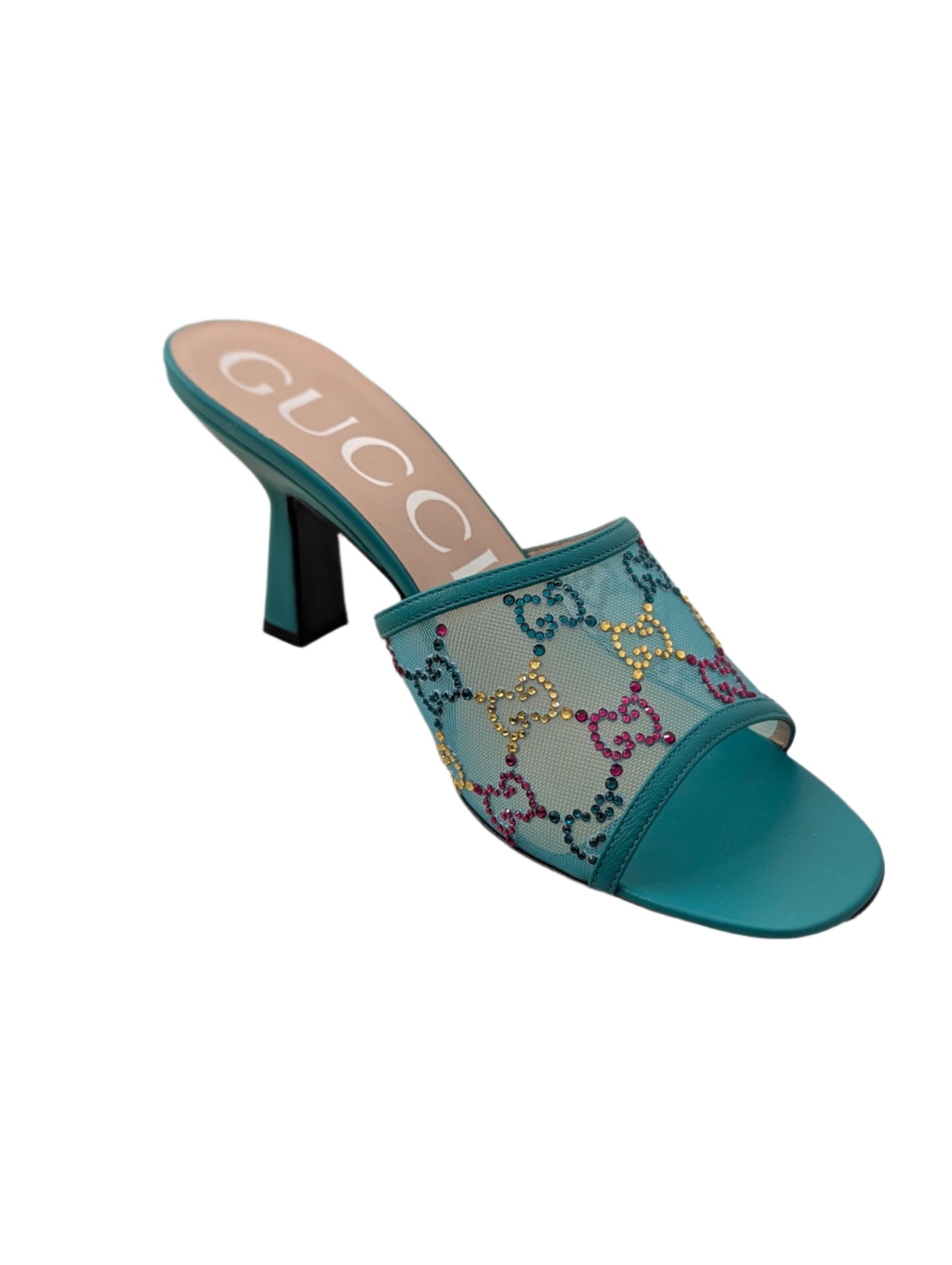 Gucci Jewel Heel in Seafoam
