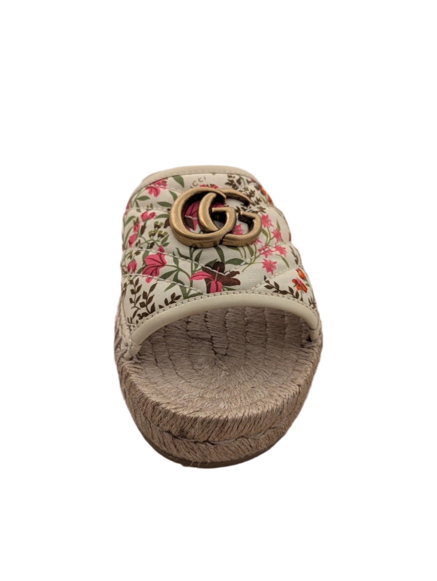 Gucci Floral Espadrilles Slides