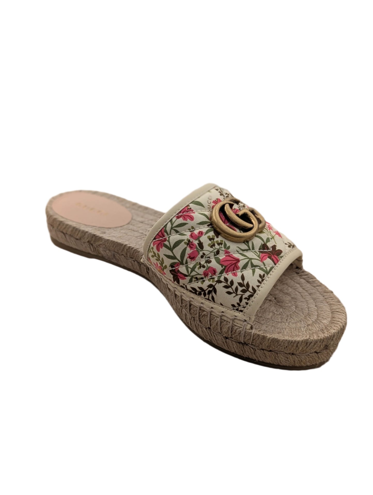 Gucci Floral Espadrilles Slides
