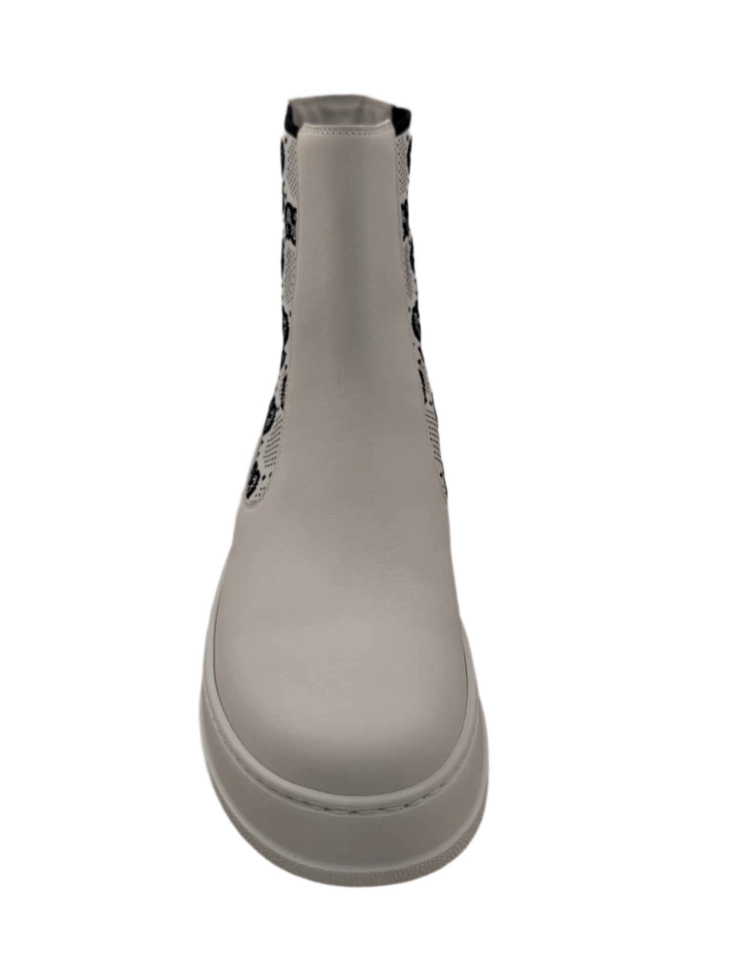 Gucci White Leather Boot