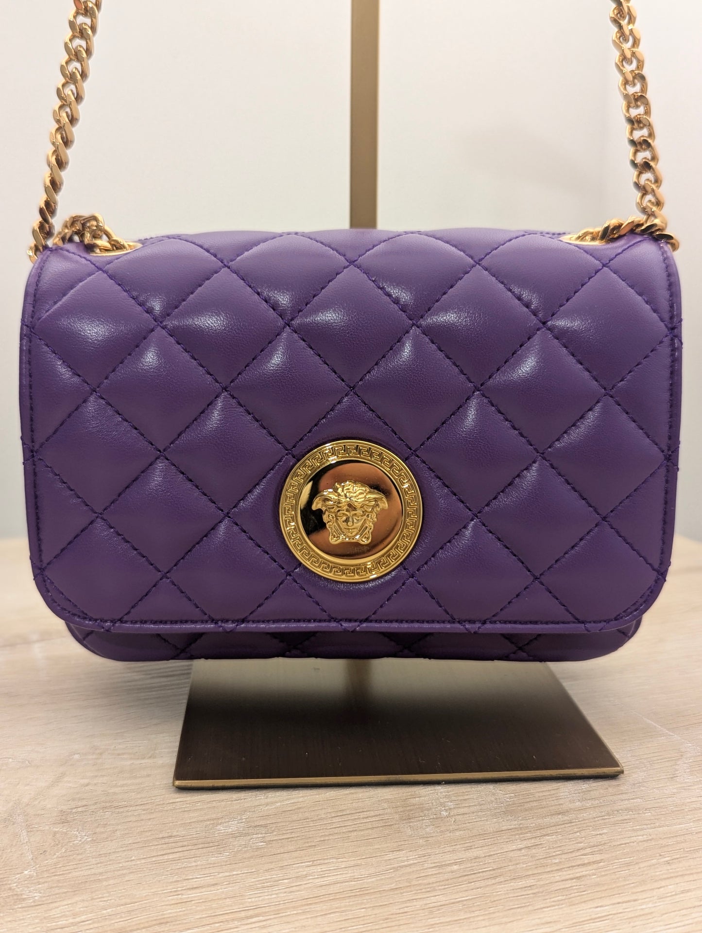 Versace Quilted Lamb Leather Woc