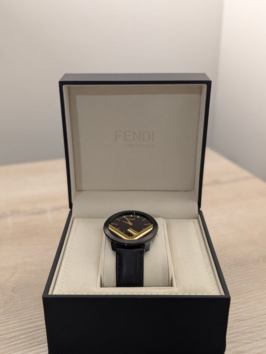 Fendi Run Away Watch Black & Gold