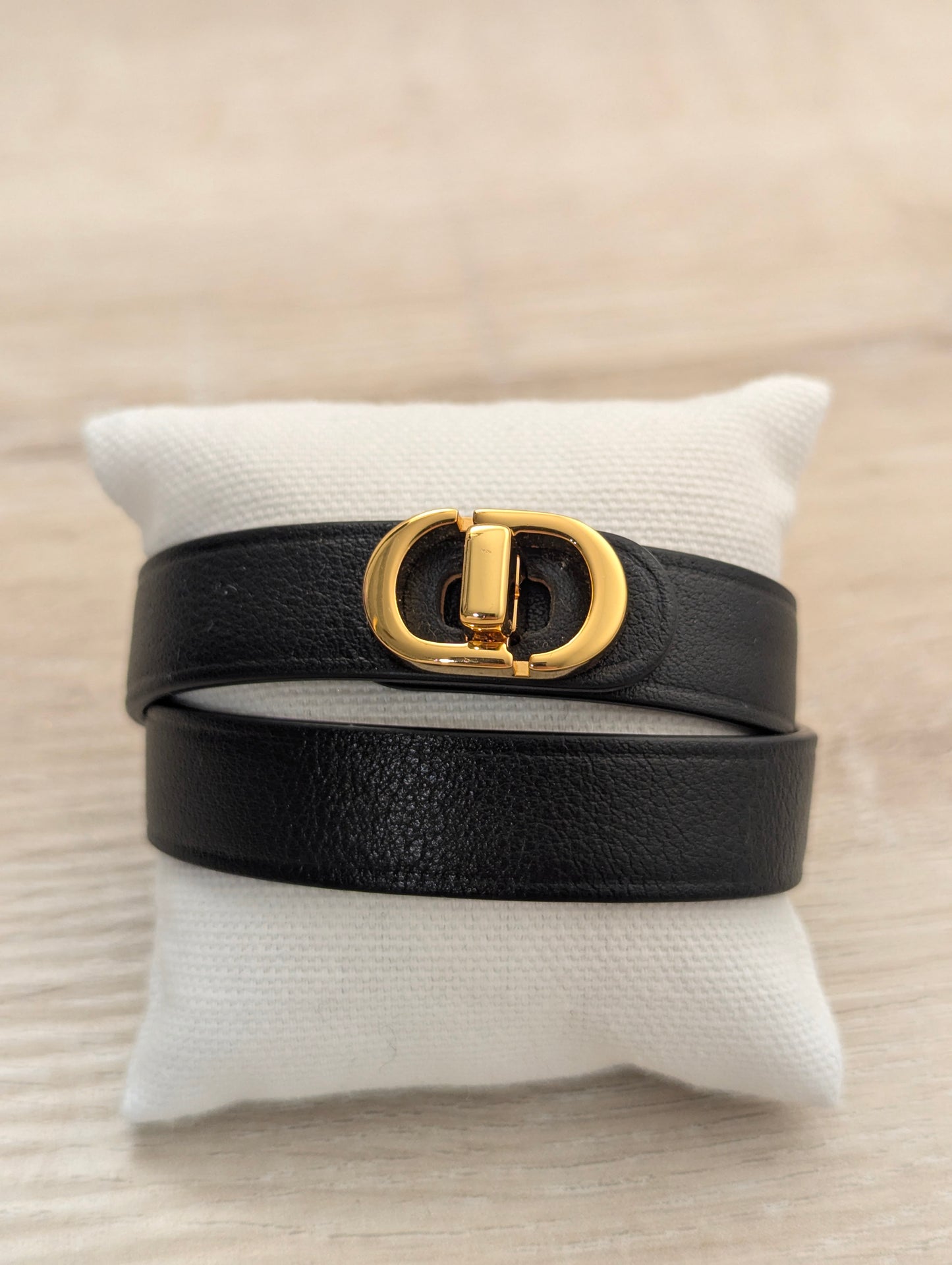 Christian Dior Bracelet Black & Navy Medium