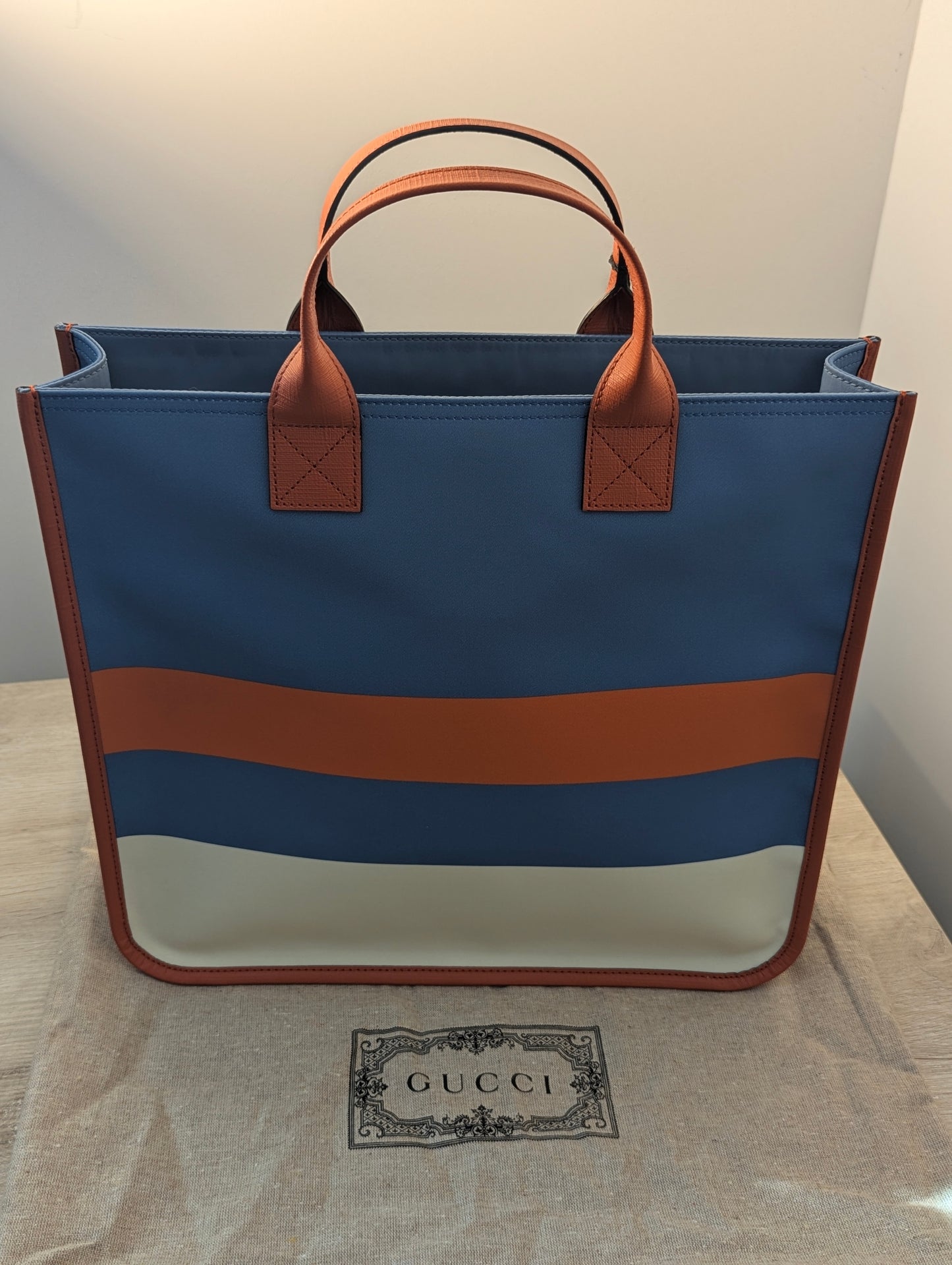 Gucci Interlocking Tote w/ Leather Handles