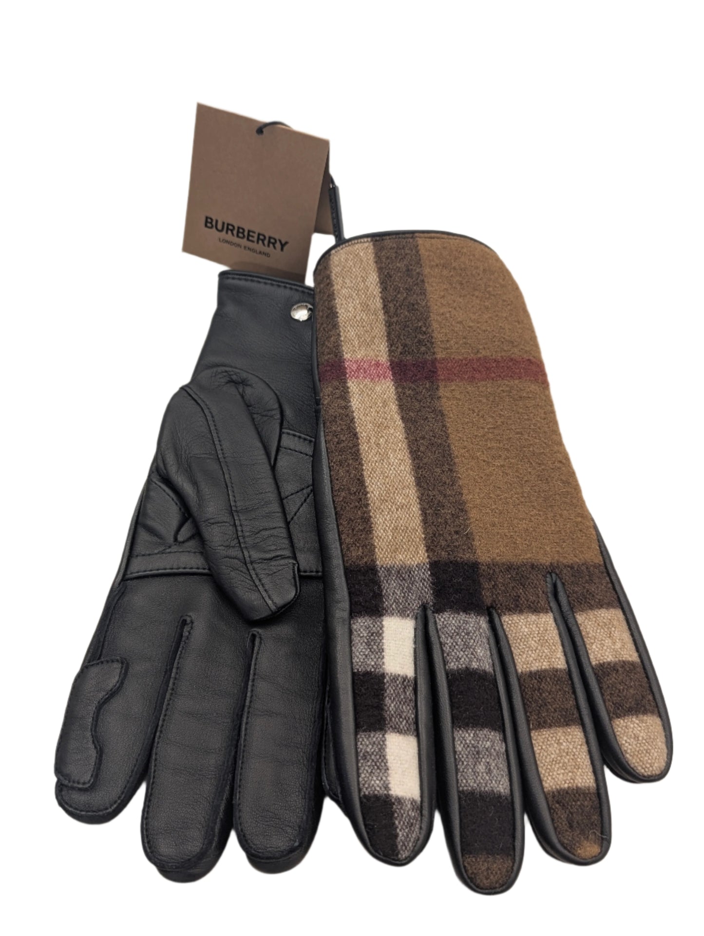 Burberry Glove Cashmere w/ Lamb Skin Palm