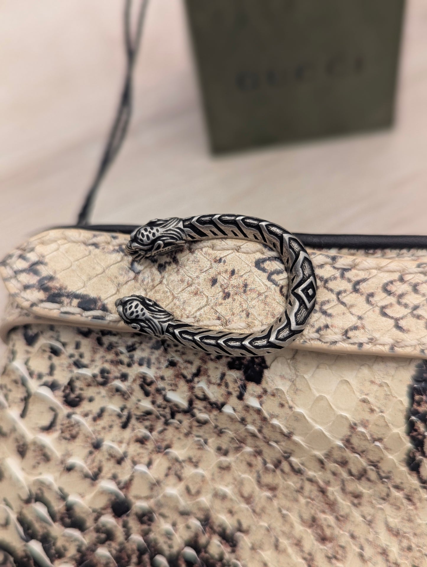 Gucci Gloves Real Python Snake Skin