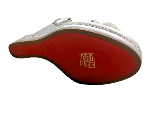 Christian Louboutin Silver Wedge