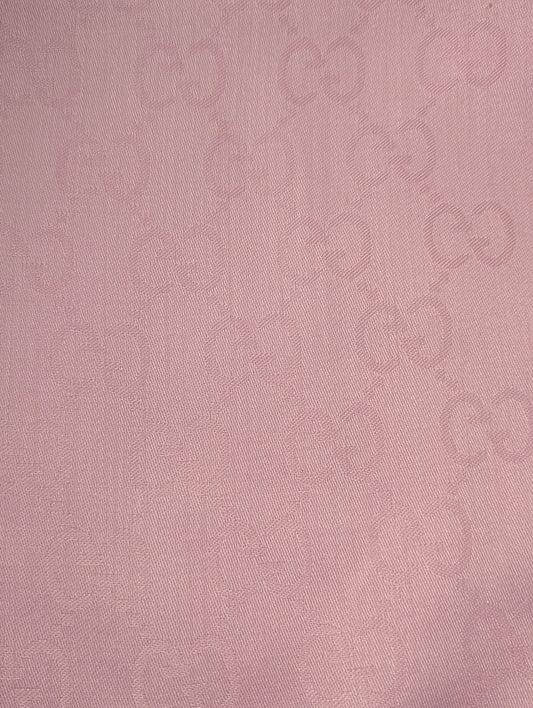 Gucci Solid Pink Silk Scarf size 45x180