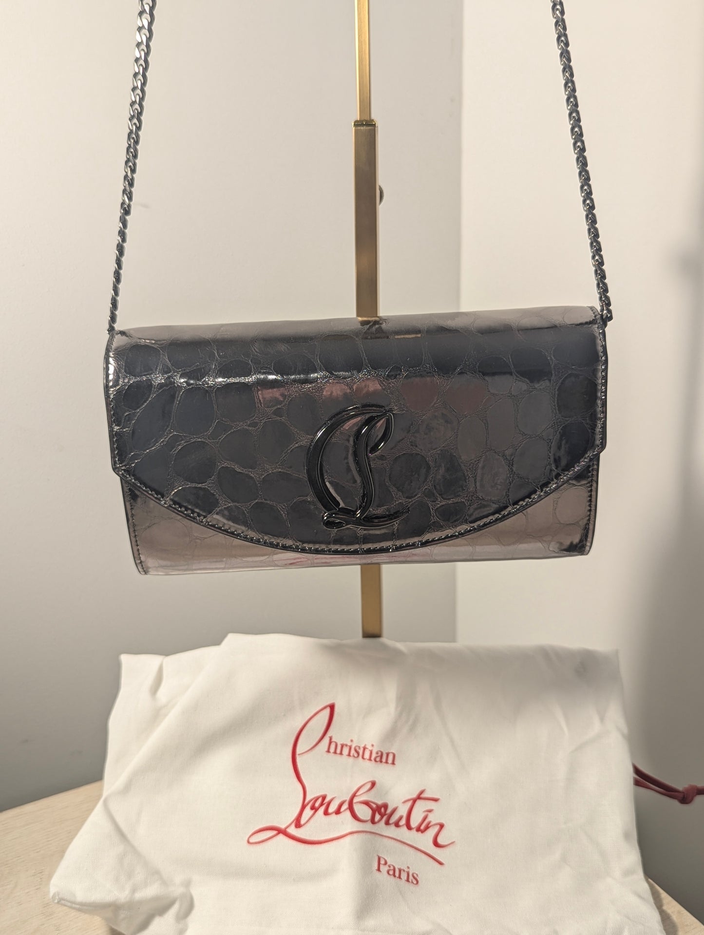 Christian Louboutin WOC in Pewter