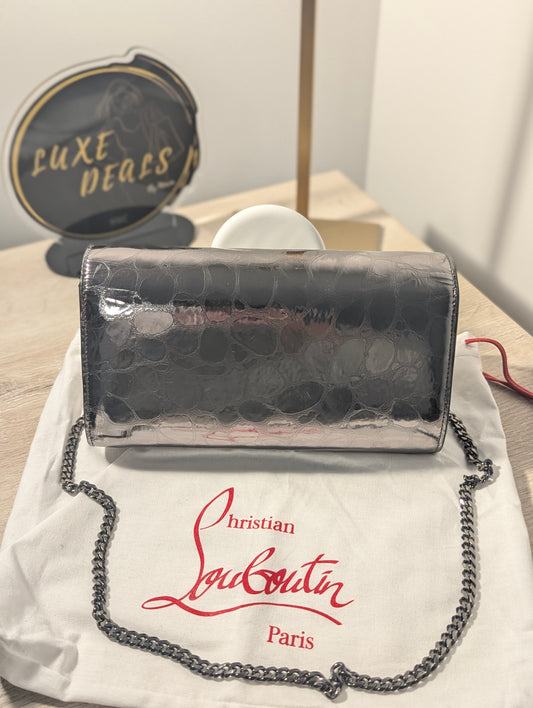 Christian Louboutin WOC in Pewter