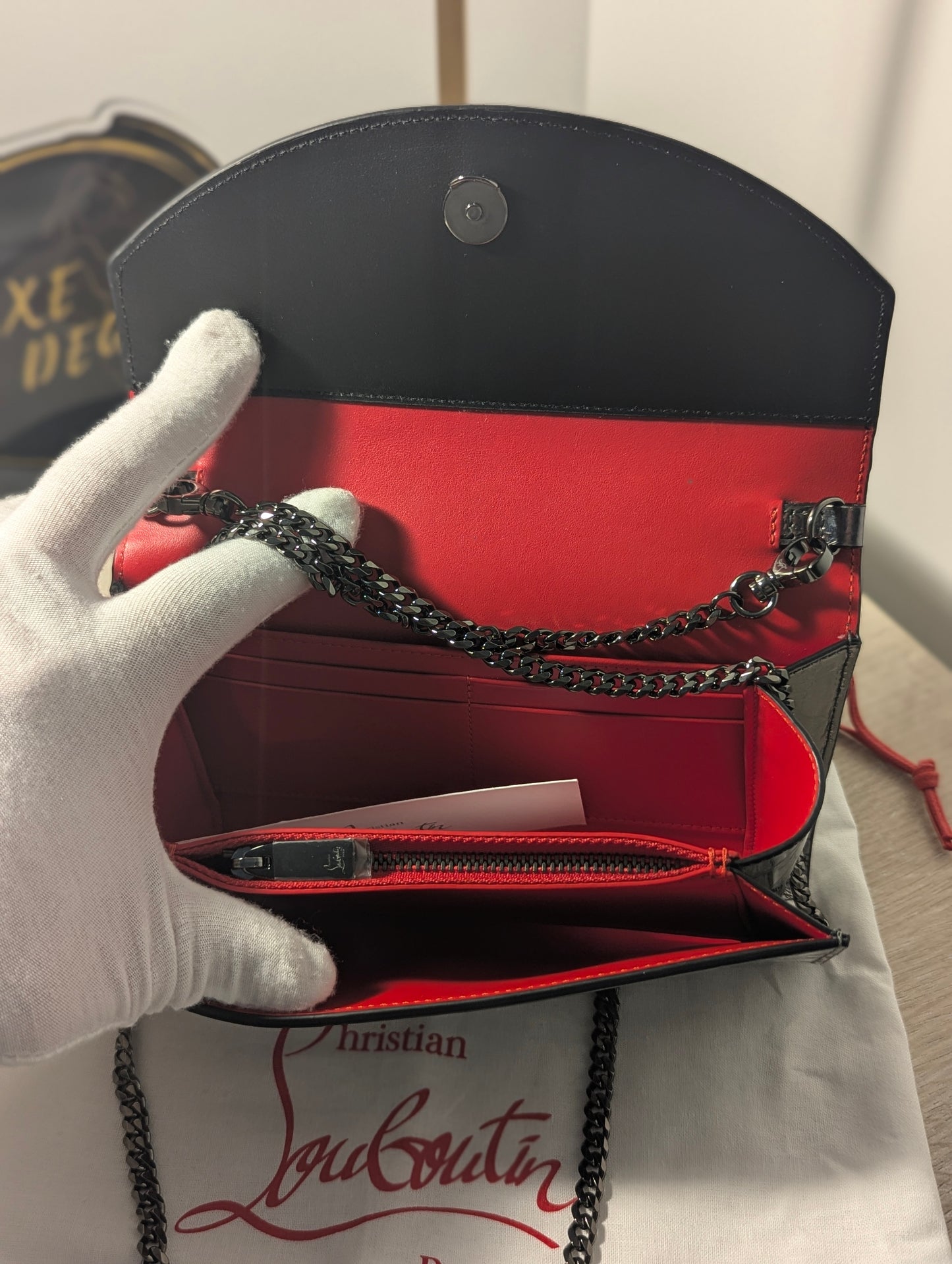 Christian Louboutin WOC in Pewter