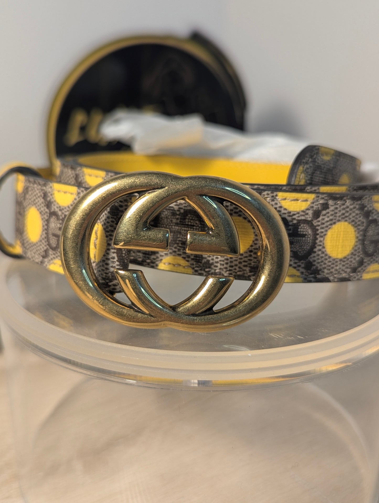 Gucci Supreme interlocking Polka Dot Belt