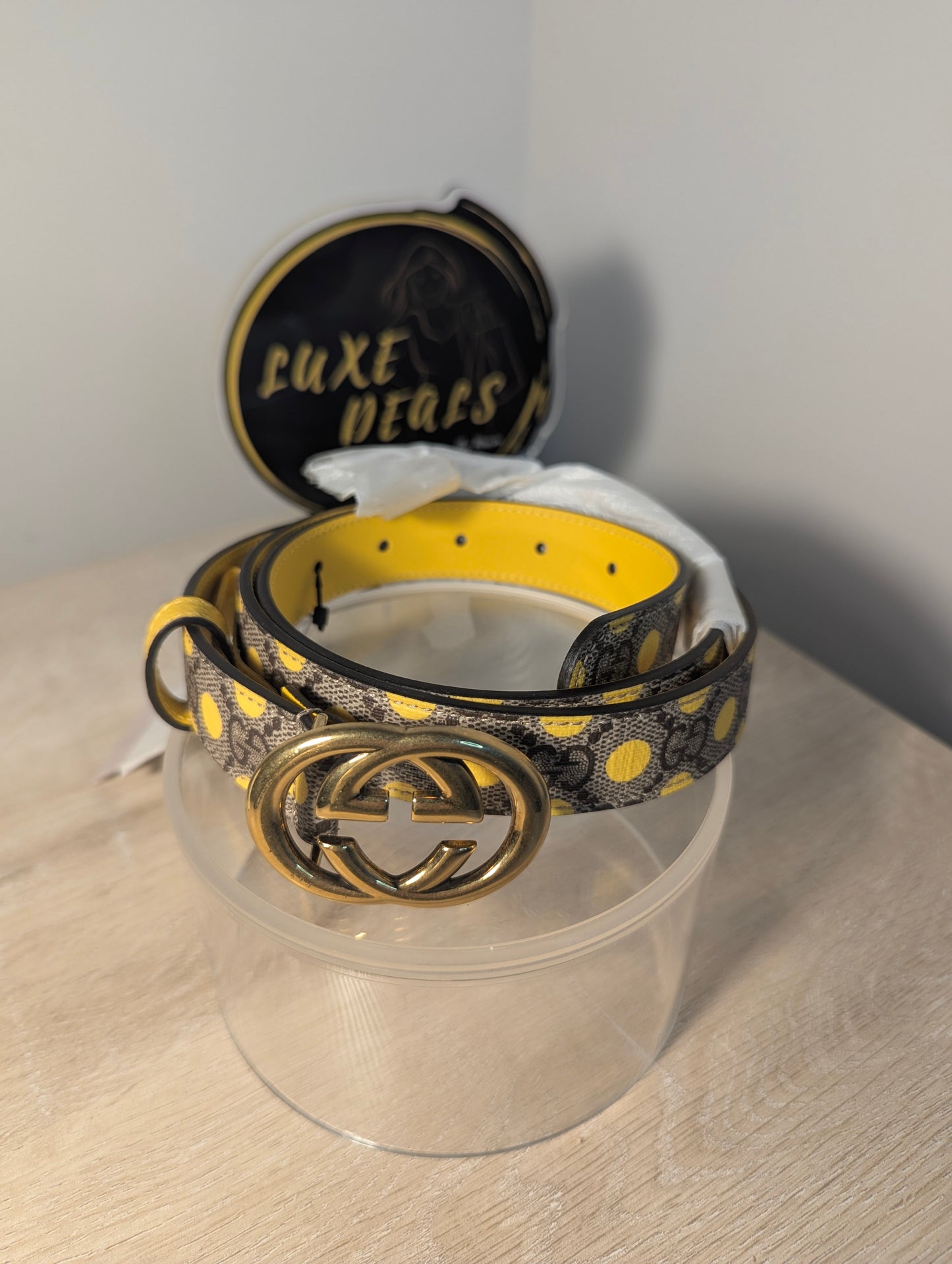 Gucci Supreme interlocking Polka Dot Belt