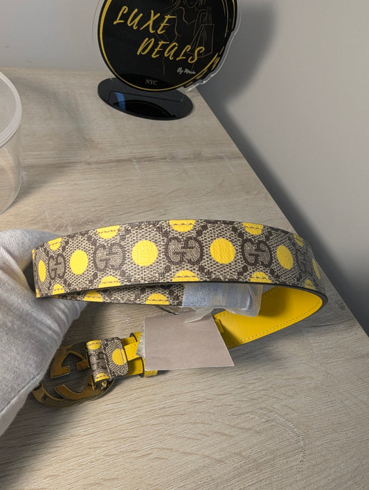 Gucci Supreme interlocking Polka Dot Belt