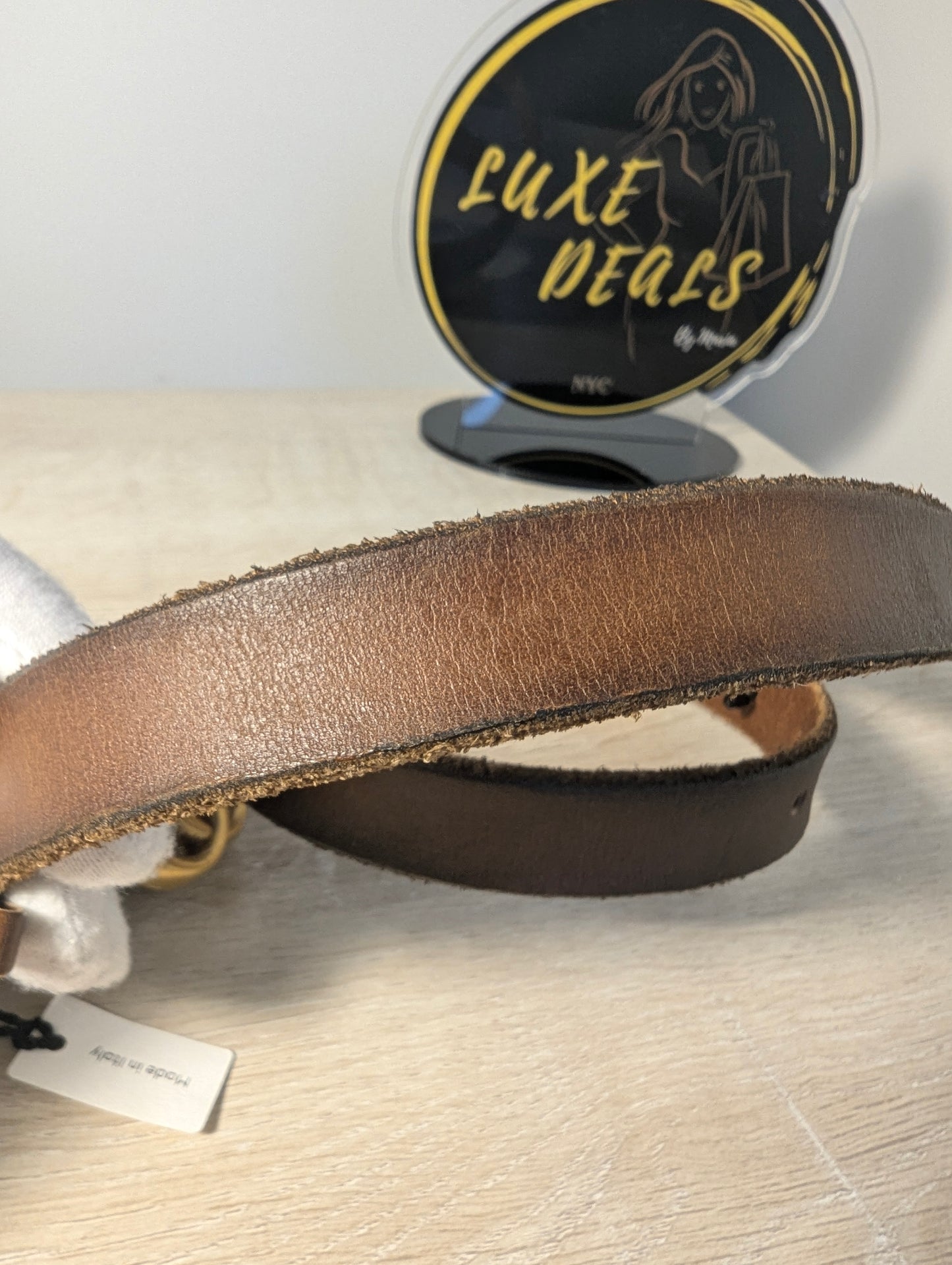 Gucci Marmont Brown Belt Leather Women's