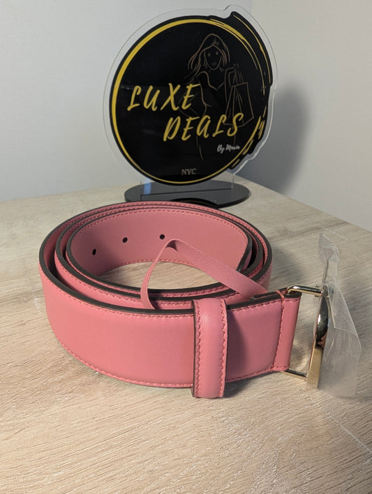 Gucci Interlocking GG belt in Pink Leather