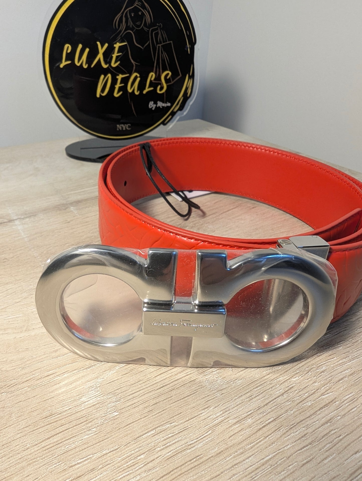 Salvatore Ferragamo Belt in Candy Apple Red Men's