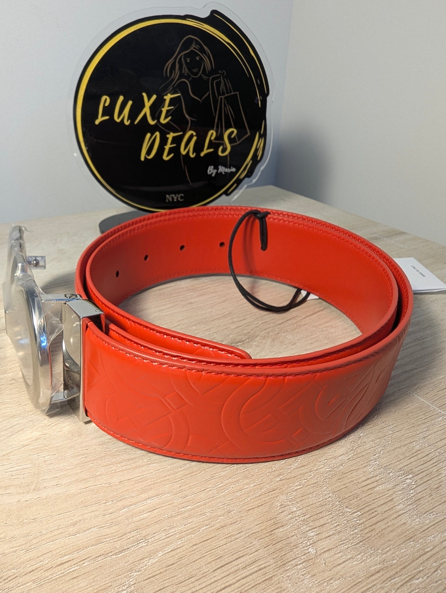 Salvatore Ferragamo Belt in Candy Apple Red Men's