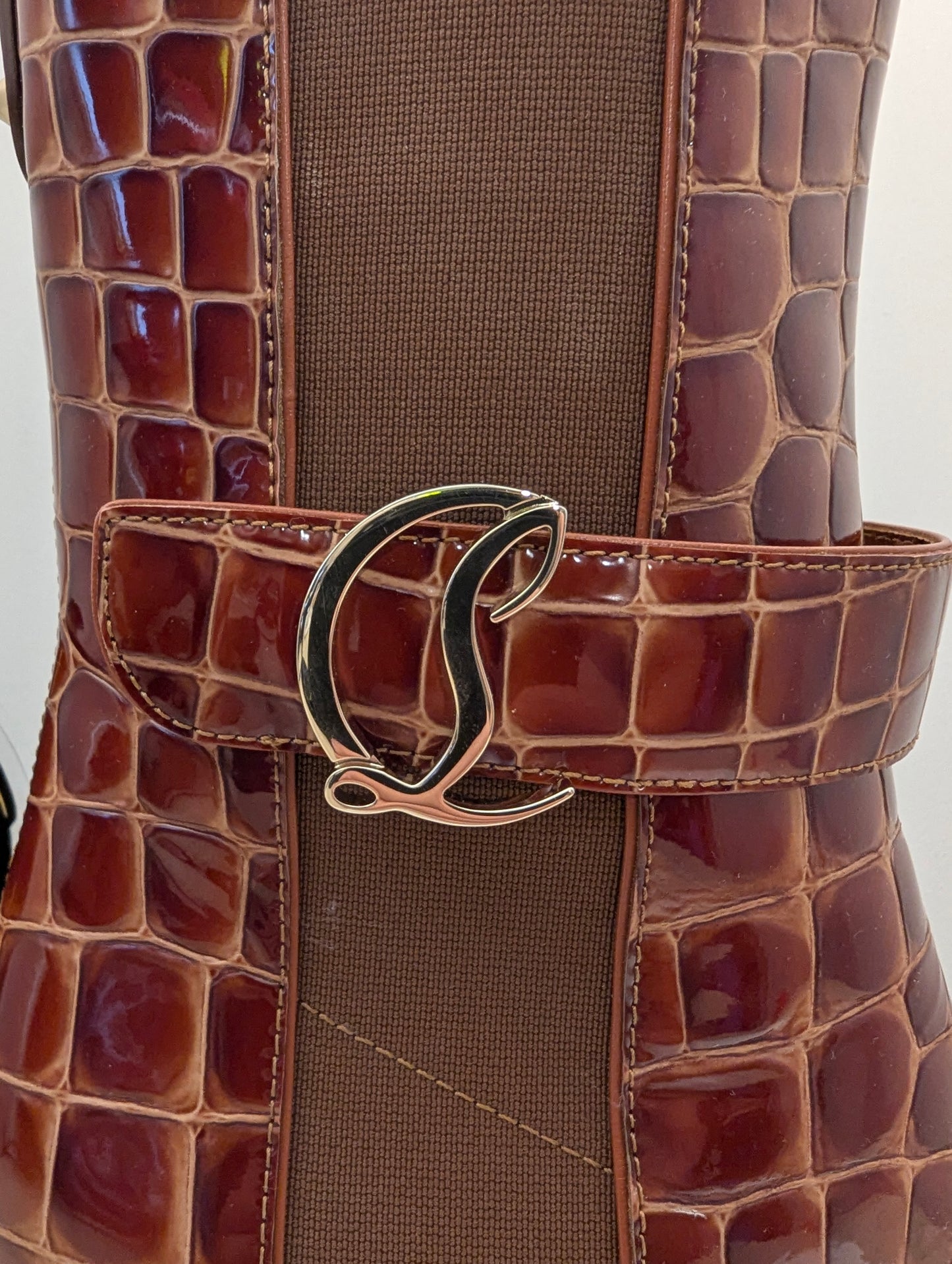 Christian Loubitin Chelse Boot Calf Leather Burgundy Crock