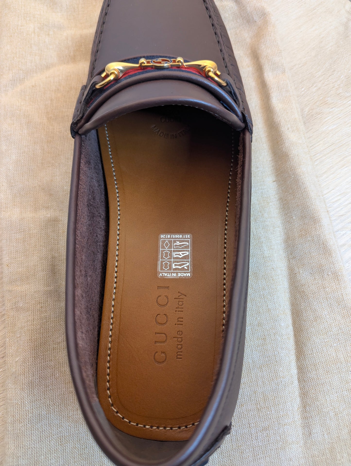 Gucci Moccasin Ayrton Webstripe Horsebit Driving Driver in Brown