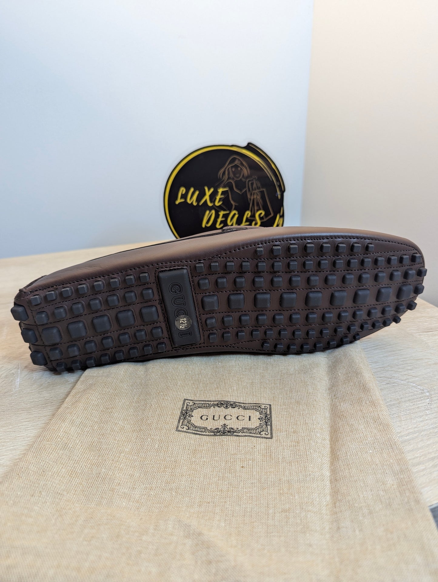 Gucci Moccasin Ayrton Webstripe Horsebit Driving Driver in Brown