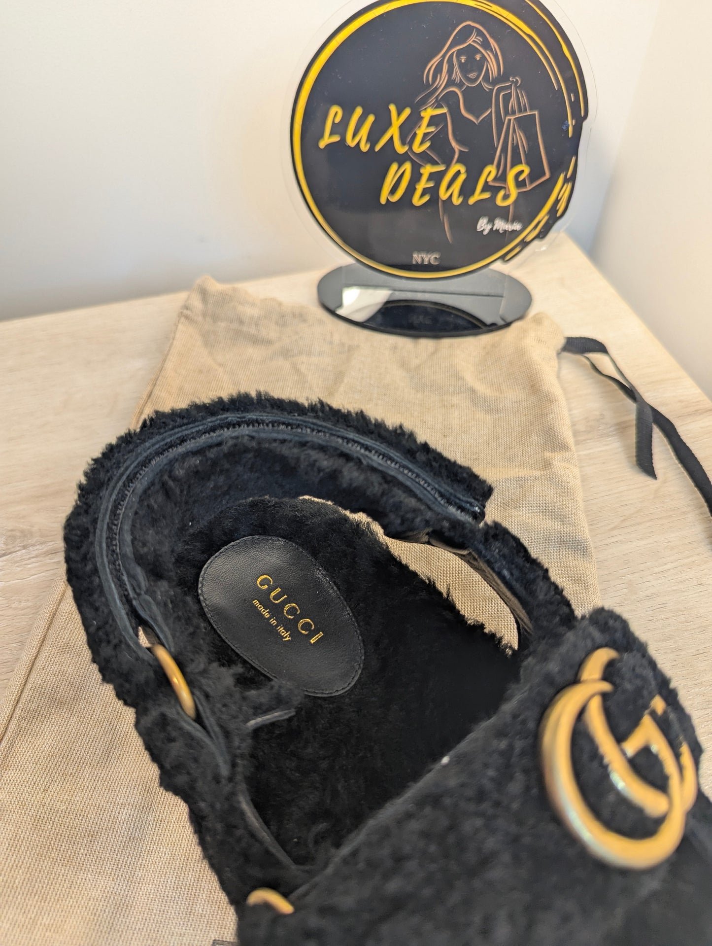 Gucci Dad Sandal in Black