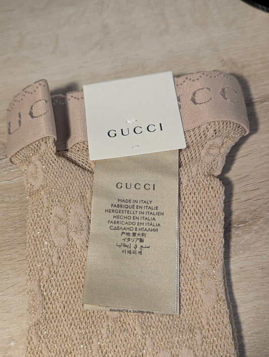 Gucci Beige Sparkle Tights