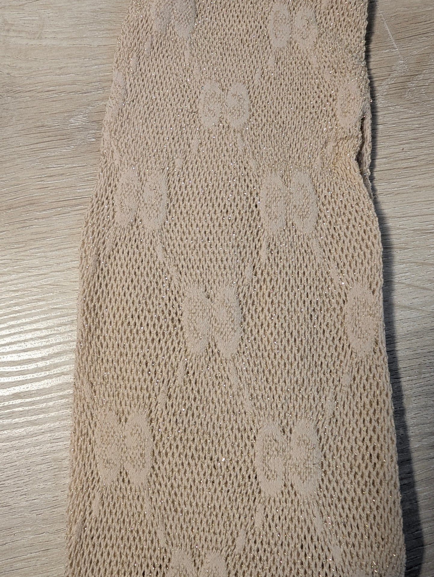 Gucci Beige Sparkle Tights
