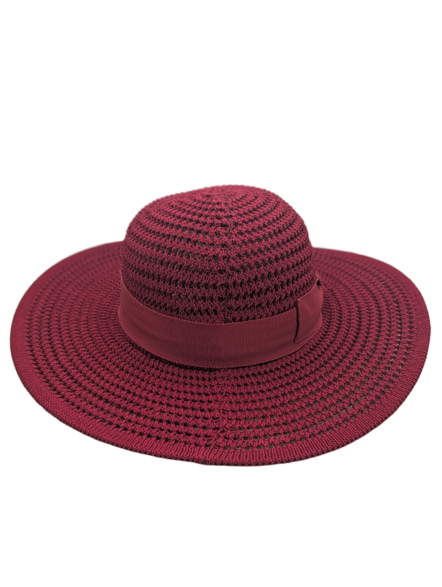 Gucci Sun Hat Full Brim Maroon