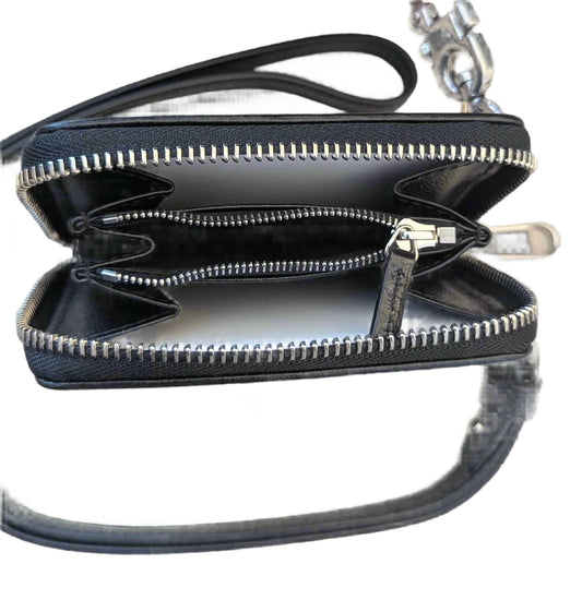 Gucci lanyard/compact Wallet Interlocking GG Black on Black